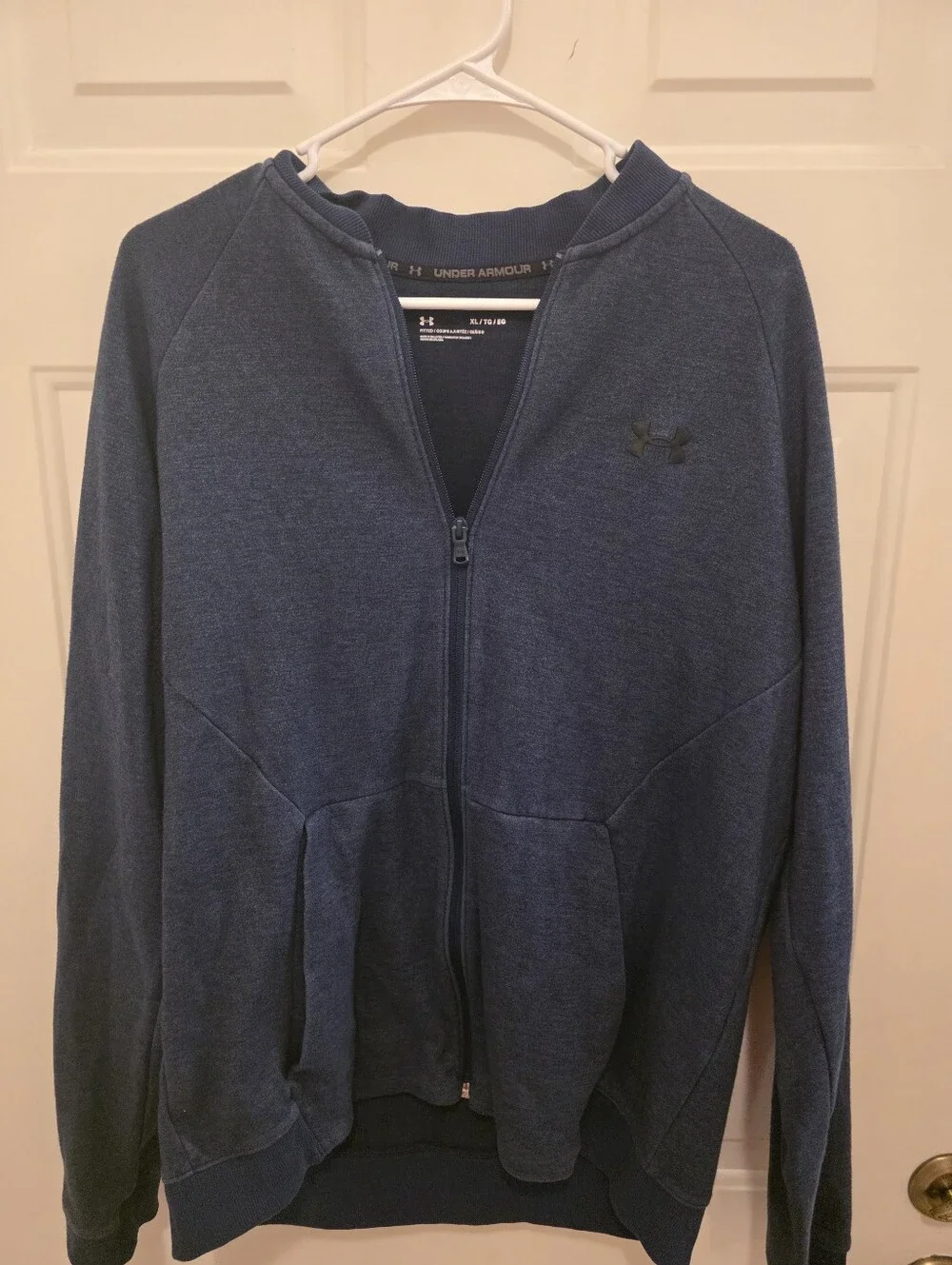 Under Armour Men's Dark Navy Zip-Up Sweater Jacket